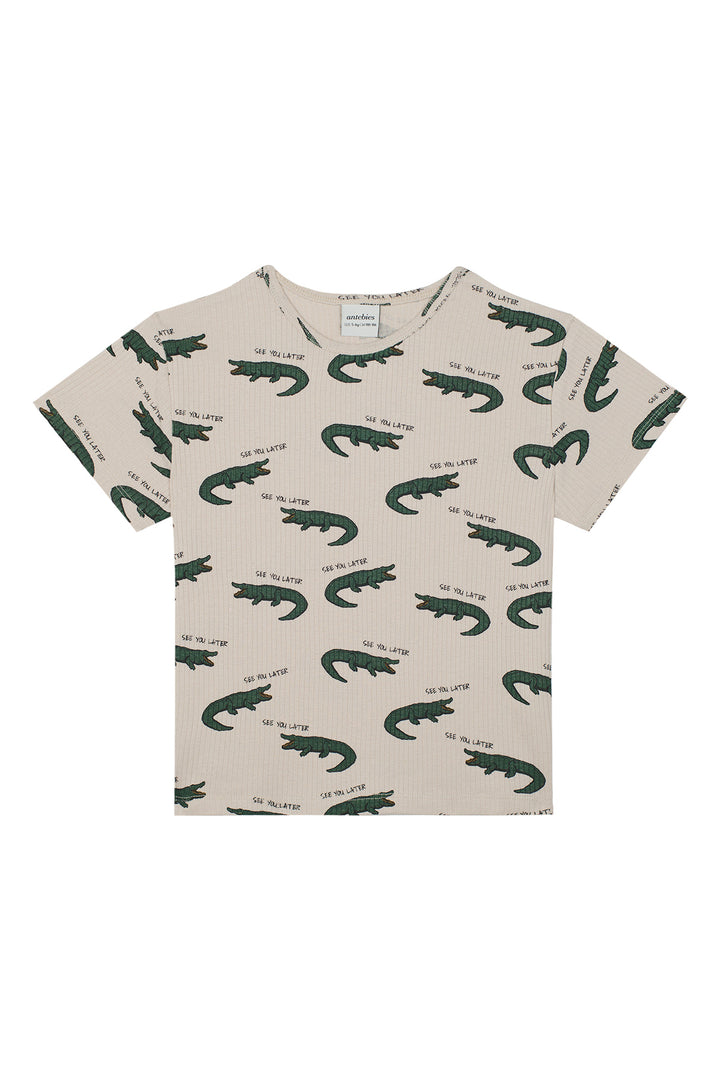 Antebies Timsah Kısa Kollu Tshirt Şort Takım