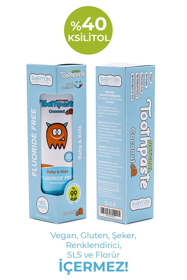 Organik Doğal Hindistan Cevizi Aromalı Diş Macunu 50gr