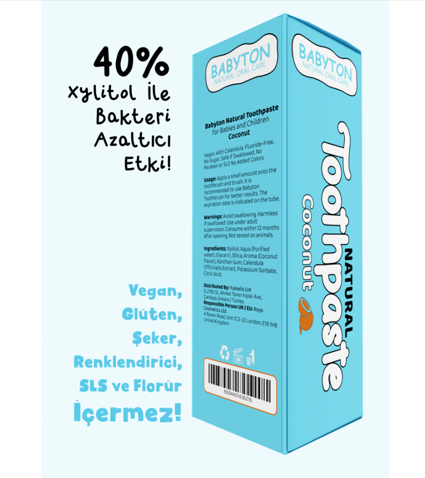 Organik Doğal Hindistan Cevizi Aromalı Diş Macunu 50gr