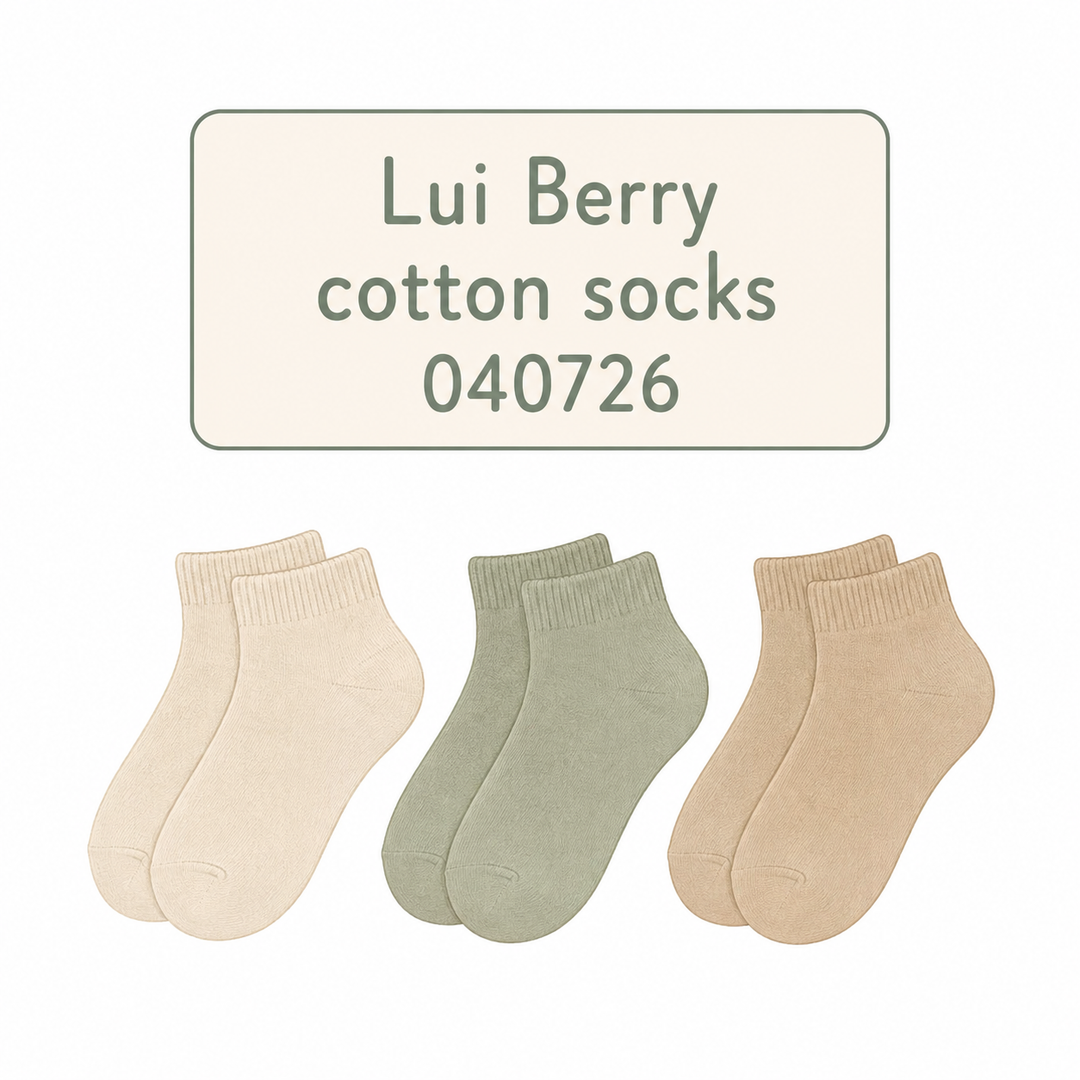 LUI BERRY COTTON SOCKS 040726