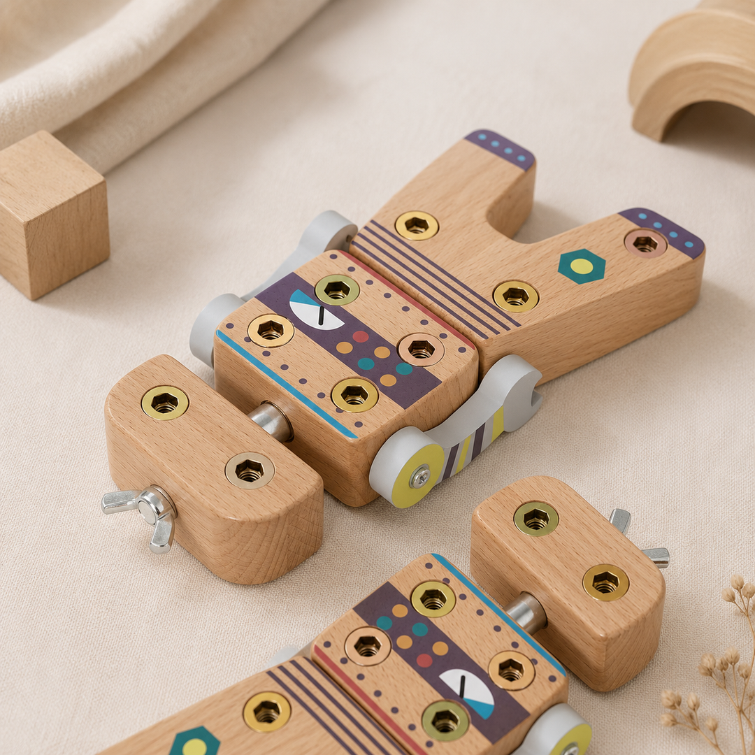 Montessori Küçük Mühendis Ahşap Robot