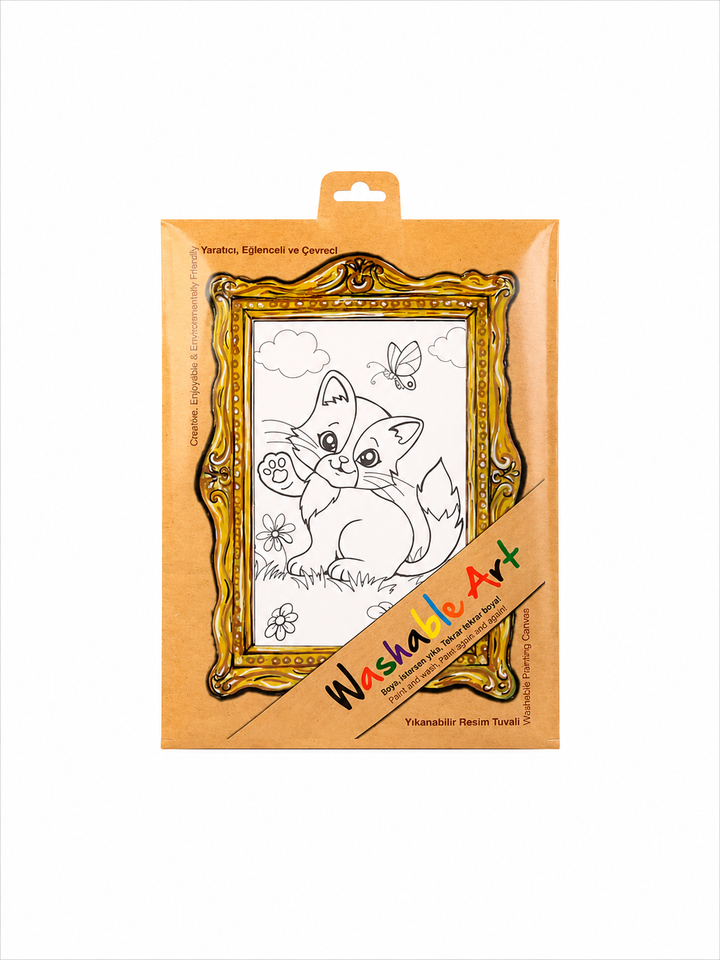 FUNNY MAT WASHABLE ART KEDİ
