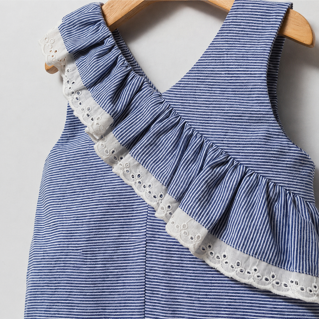 Tongs Blue Sailing Girl Romper