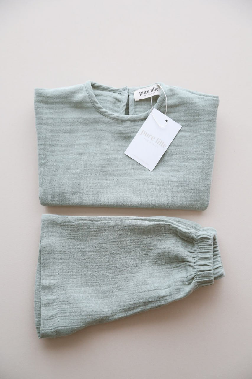 SHORT MUSLIN SET MİNT