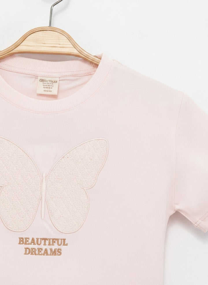 Beautiful Dreams Cotton T-Shirt Pembe 2736-2