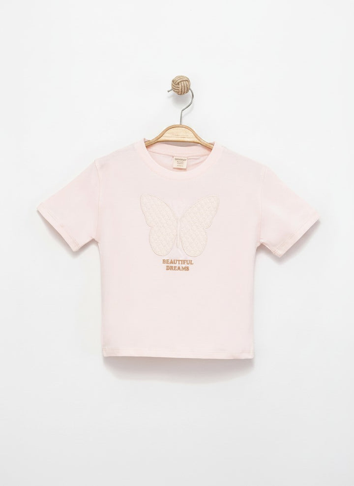 Beautiful Dreams Cotton T-Shirt Pembe 2736-2