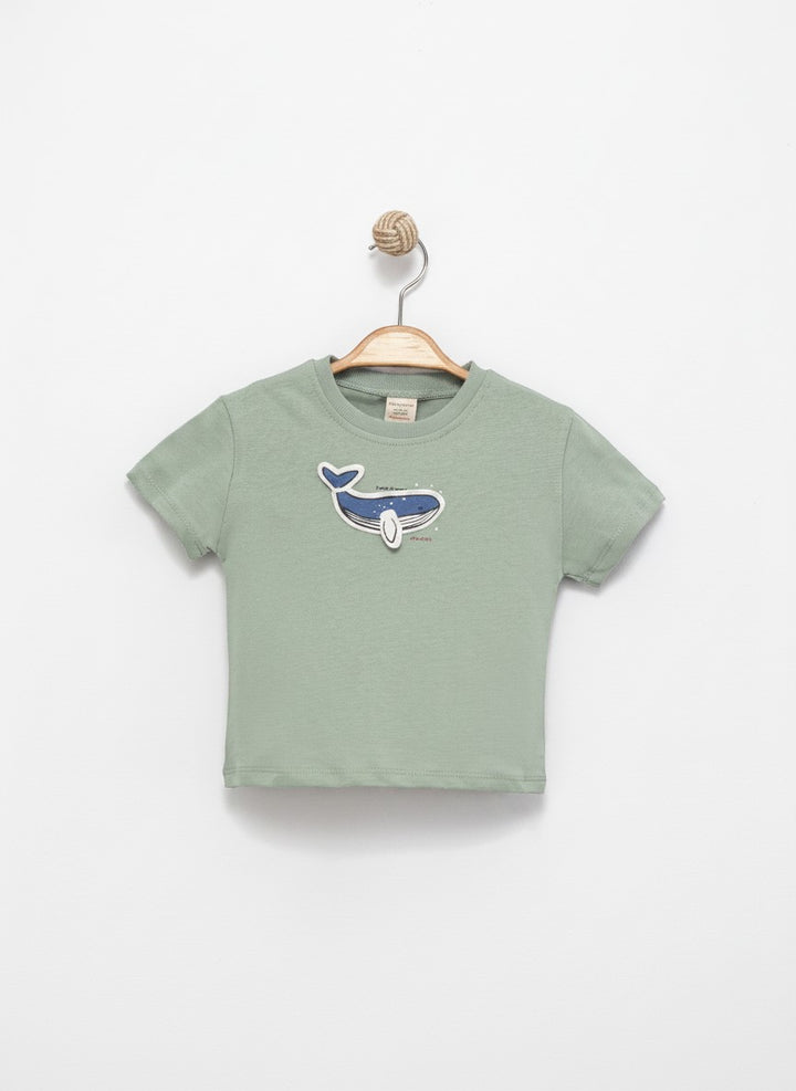 Okyanus Cotton T-Shirt Tatlı Haki 3440-1