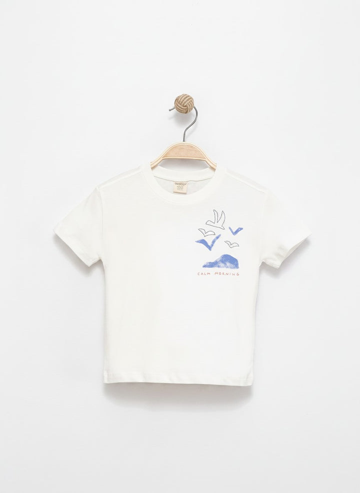 Calm Mornings Cotton T-Shirt 3457-2