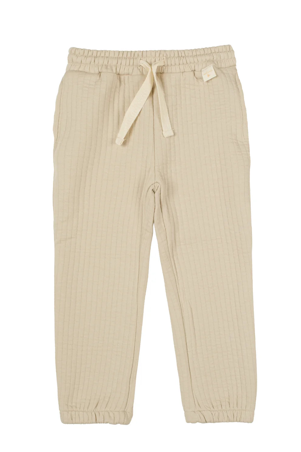 Kapitone Jogger Pantolon - Bej