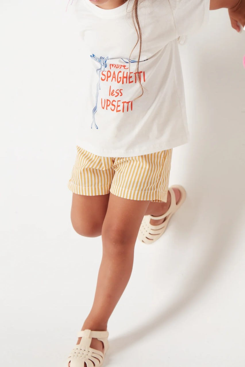 YELLOW STRİPE ŞORT