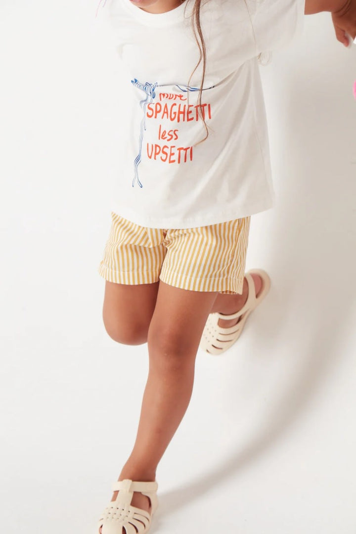 YELLOW STRİPE ŞORT