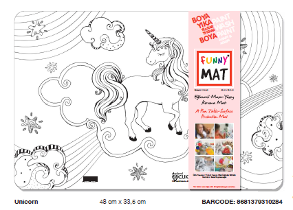 FUNNY MAT UNİCORN    48 x 33.5 cm
