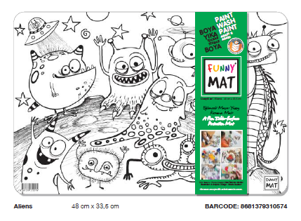 FUNNY MAT UZAYLILAR    48 x 33.5 cm