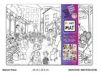 FUNNY MAT PAZAR    48 x 33.5 cm