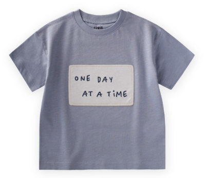 One Day At A Time Aplikeli T-Shırt 2-10 Yaş