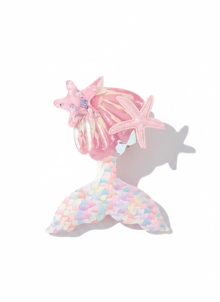 Fairymoon Lagoon Mermaid Clip (XL) White Pearl