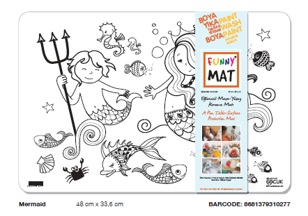 FUNNY MAT DENİZ KIZI    48 x 33.5 cm
