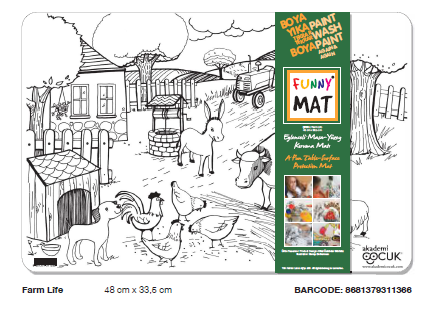 FUNNY MAT ÇİFTLİK    48 x 33.5 cm