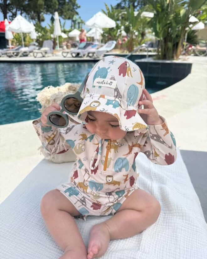 UV Korumalı Alt Üst Erkek Bebek Set Jungle