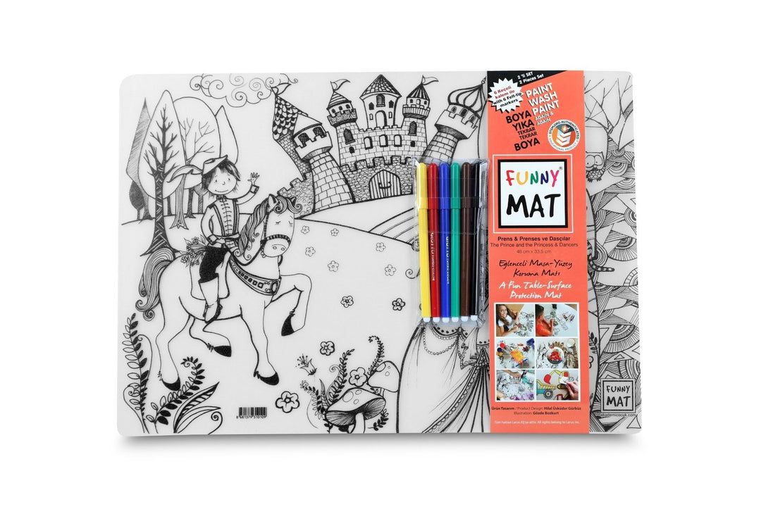 FUNNY MAT 2Lİ SET PRENS İLE PRENSES &amp; DANSÇILAR 6&