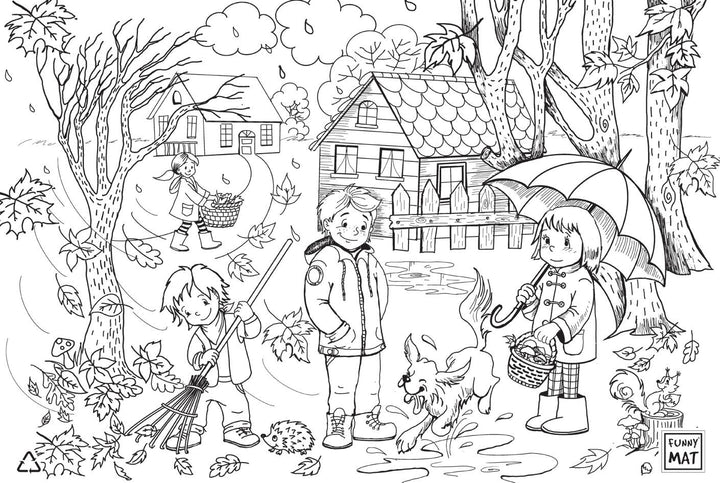 FUNNY MAT SONBAHAR (%95 GERİ DÖNÜŞÜMLÜ) 48 x 33.5 cm