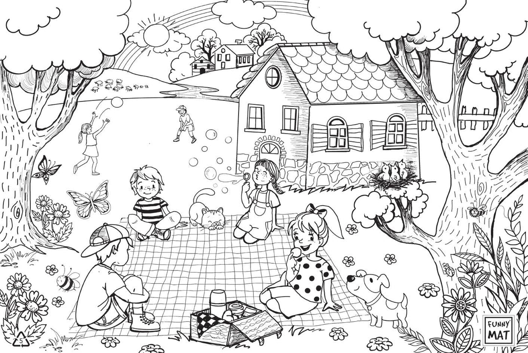 FUNNY MAT İLKBAHAR (%95 GERİ DÖNÜŞÜMLÜ) 48 x 33.5 cm