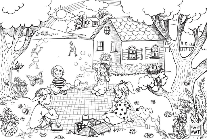 FUNNY MAT İLKBAHAR (%95 GERİ DÖNÜŞÜMLÜ) 48 x 33.5 cm