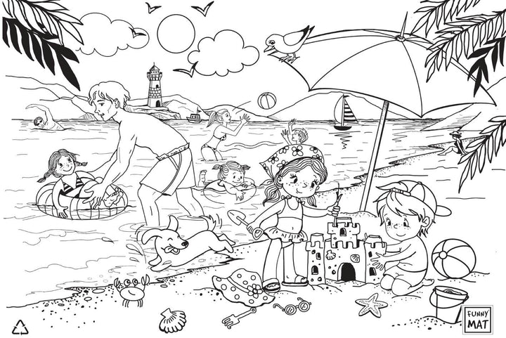 FUNNY MAT YAZ (%95 GERİ DÖNÜŞÜMLÜ)  48 x 33.5 cm