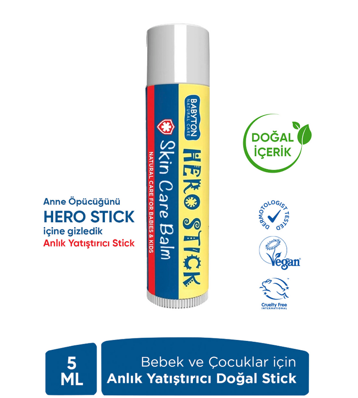 Hero Stick Skin Care Balm Hero Stick Anlık Yatıştırıcı Doğal Stick 5 ml