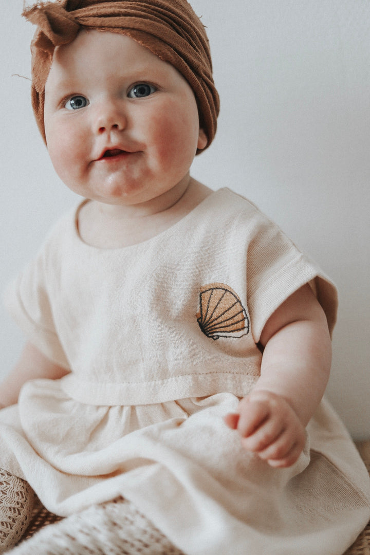 ORGANIC SAND "SHELL" DRESS