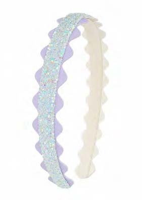 IPOBOMI RUFFLE HEADBAND BLUE