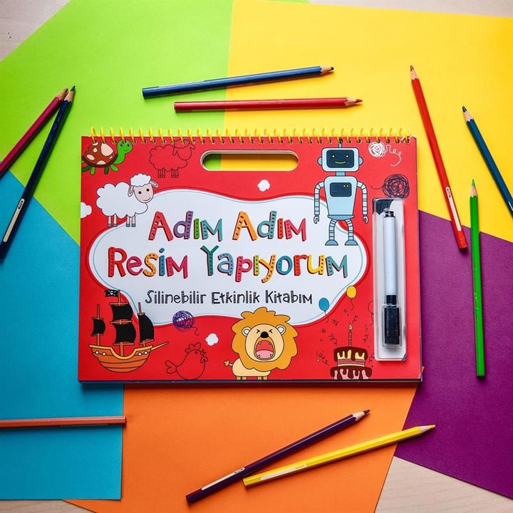 ADIM ADIM RESİM YAPIYORUM-KIRMIZI