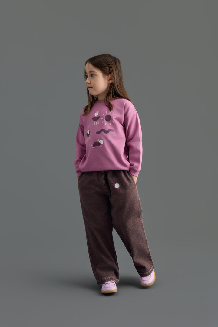 Yucca "Grow" Sweatshirt Pembe
