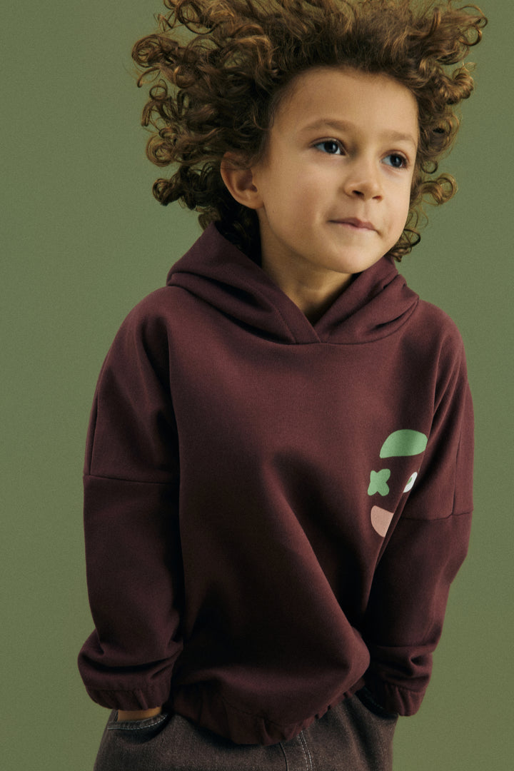Yucca "Hoodie" Sweatshirt Mürdüm