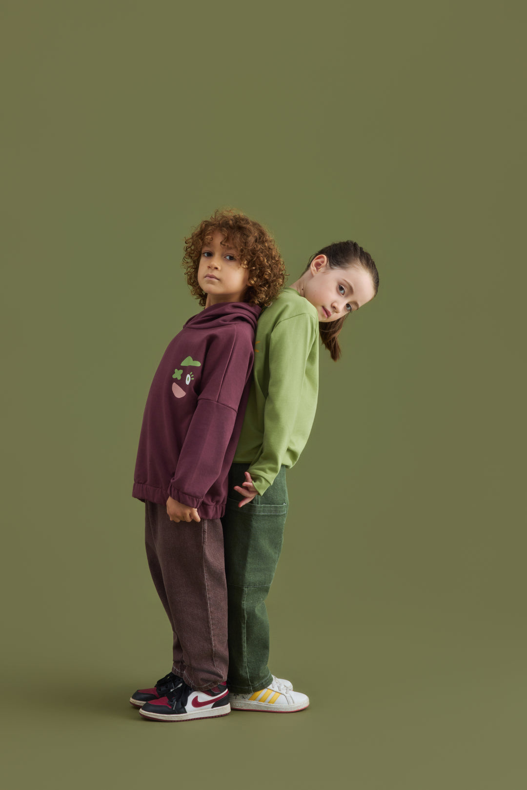 Yucca "Hoodie" Sweatshirt Mürdüm