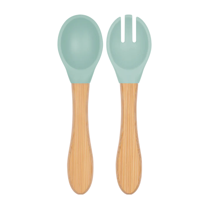OiOi Mama Kaşığı + Çatal River Green