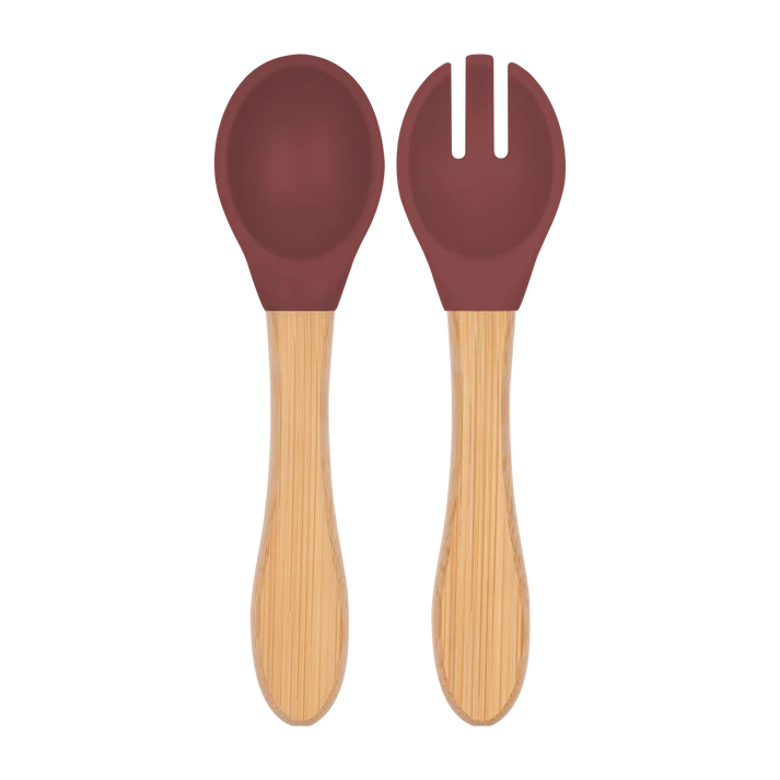 OiOi Mama Kaşığı + Çatal Velvet Rose