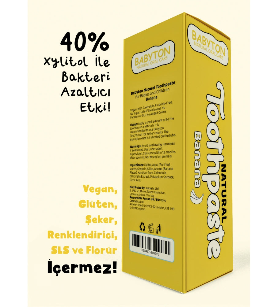 Organik Doğal Muz Aromalı Diş Macunu 50gr