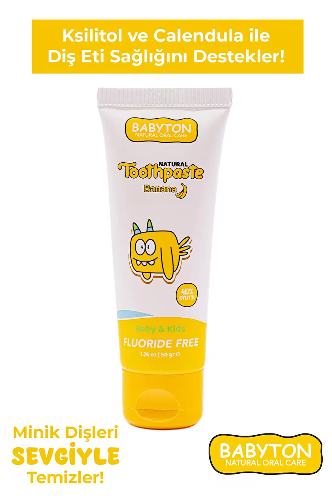 Organik Doğal Muz Aromalı Diş Macunu 50gr