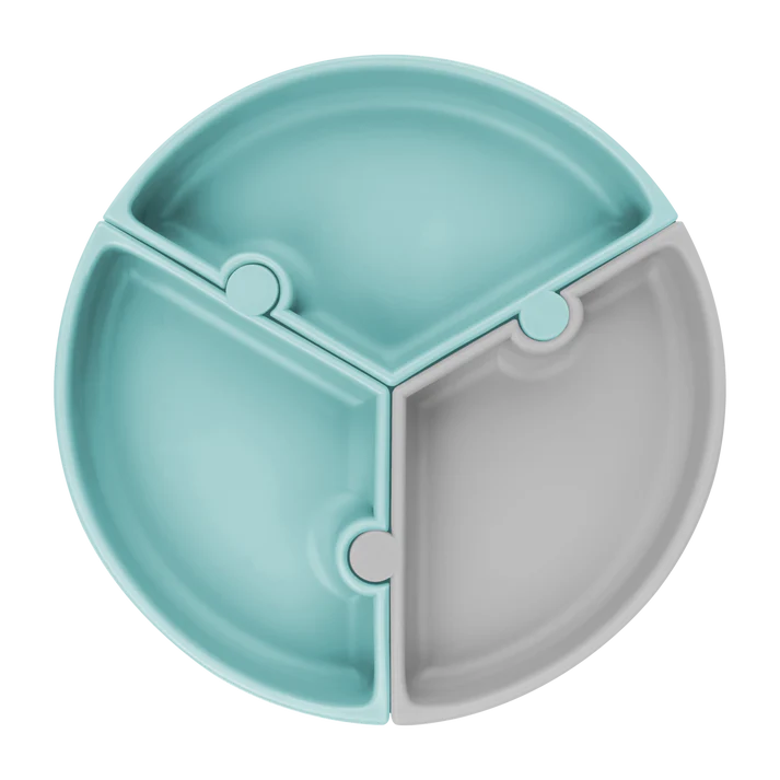 OiOi Puzzle Aqua Green / Powder Grey