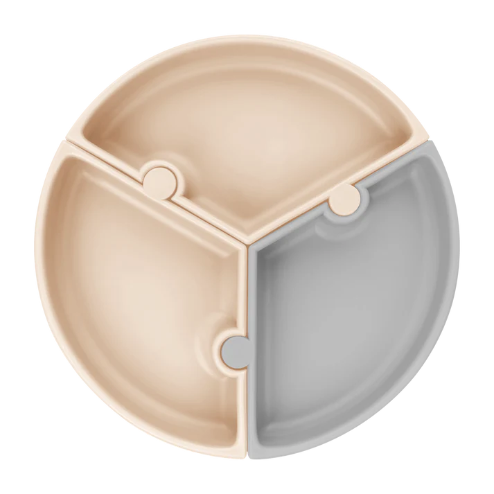 OiOi Puzzle Bubble Beige / Powder Grey