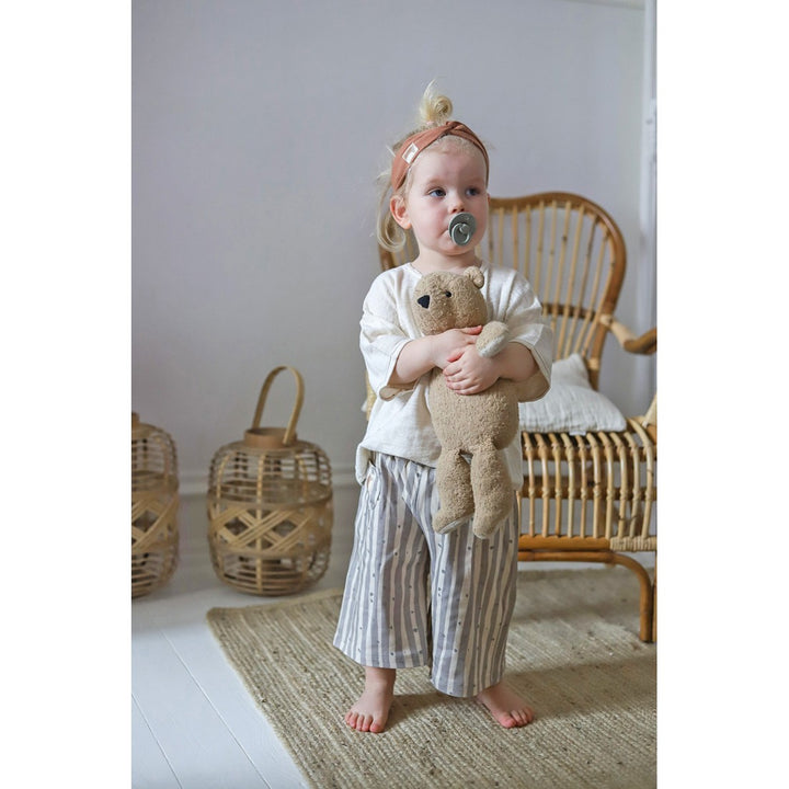 ORGANIK ’IRREGULAR STRIPES GENİŞ PAÇA PANTOLON
