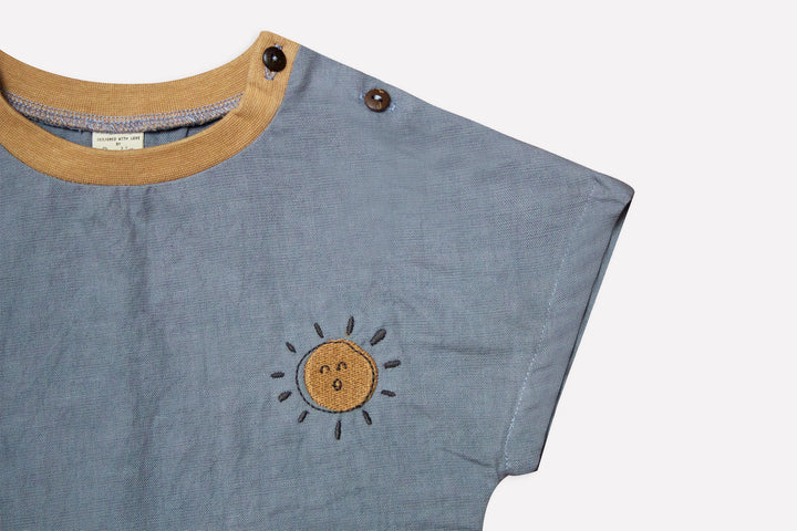 ORGANIK PORPOISE ’SUN’ BEBEK DOKUMA T-SHIRT