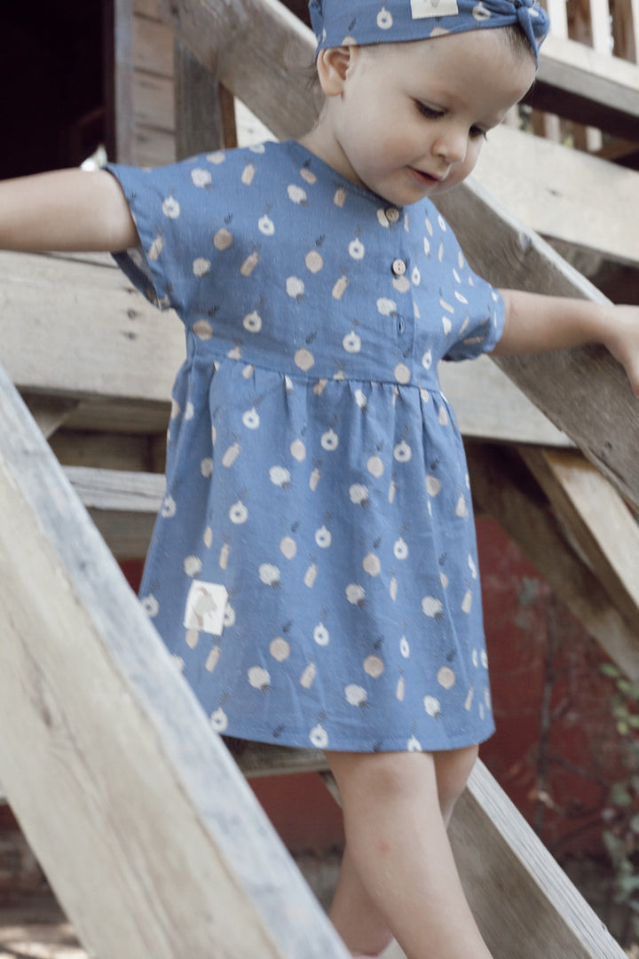 BLUE ICE ’PLANT CERAMICS’ DRESS