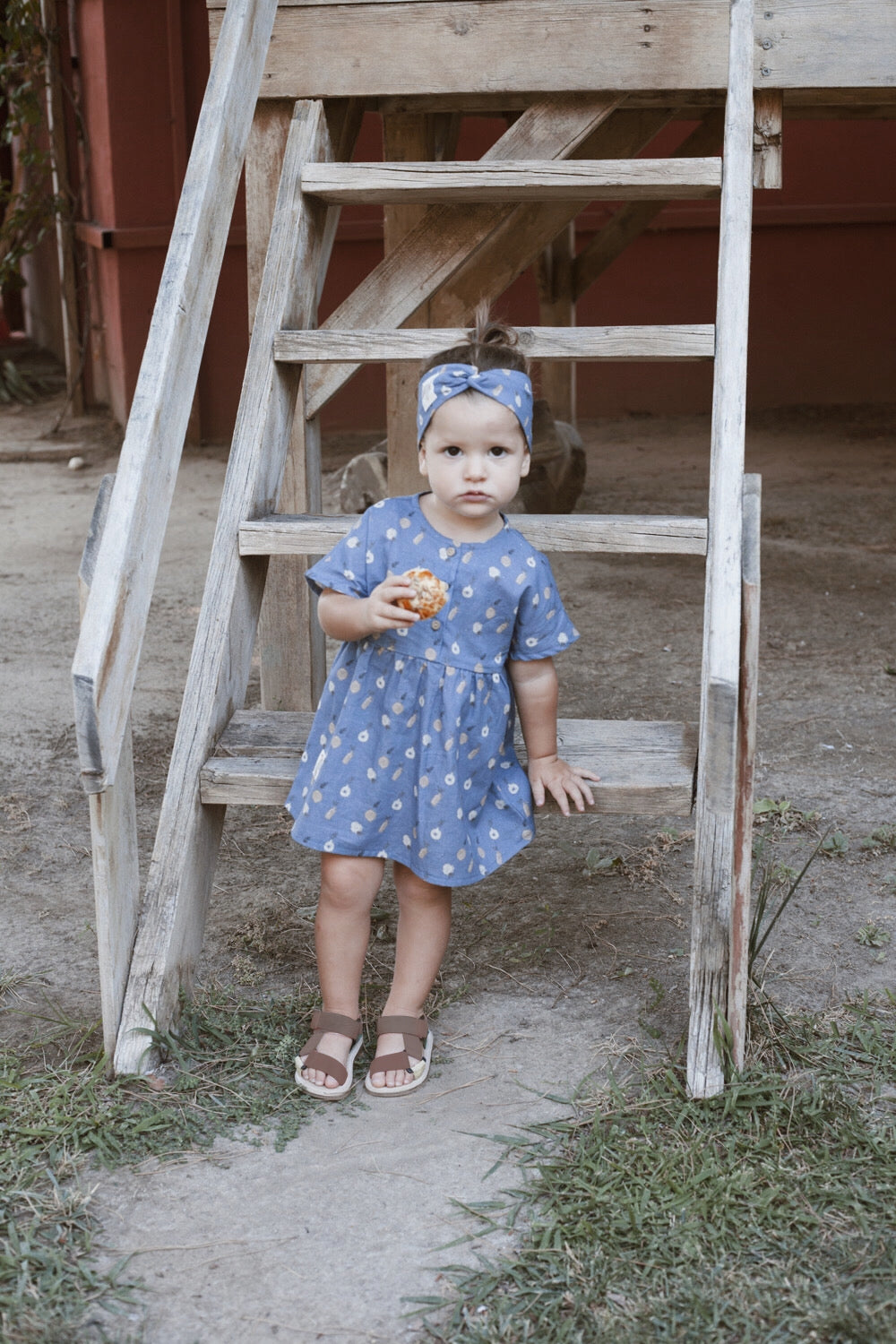 BLUE ICE ’PLANT CERAMICS’ DRESS