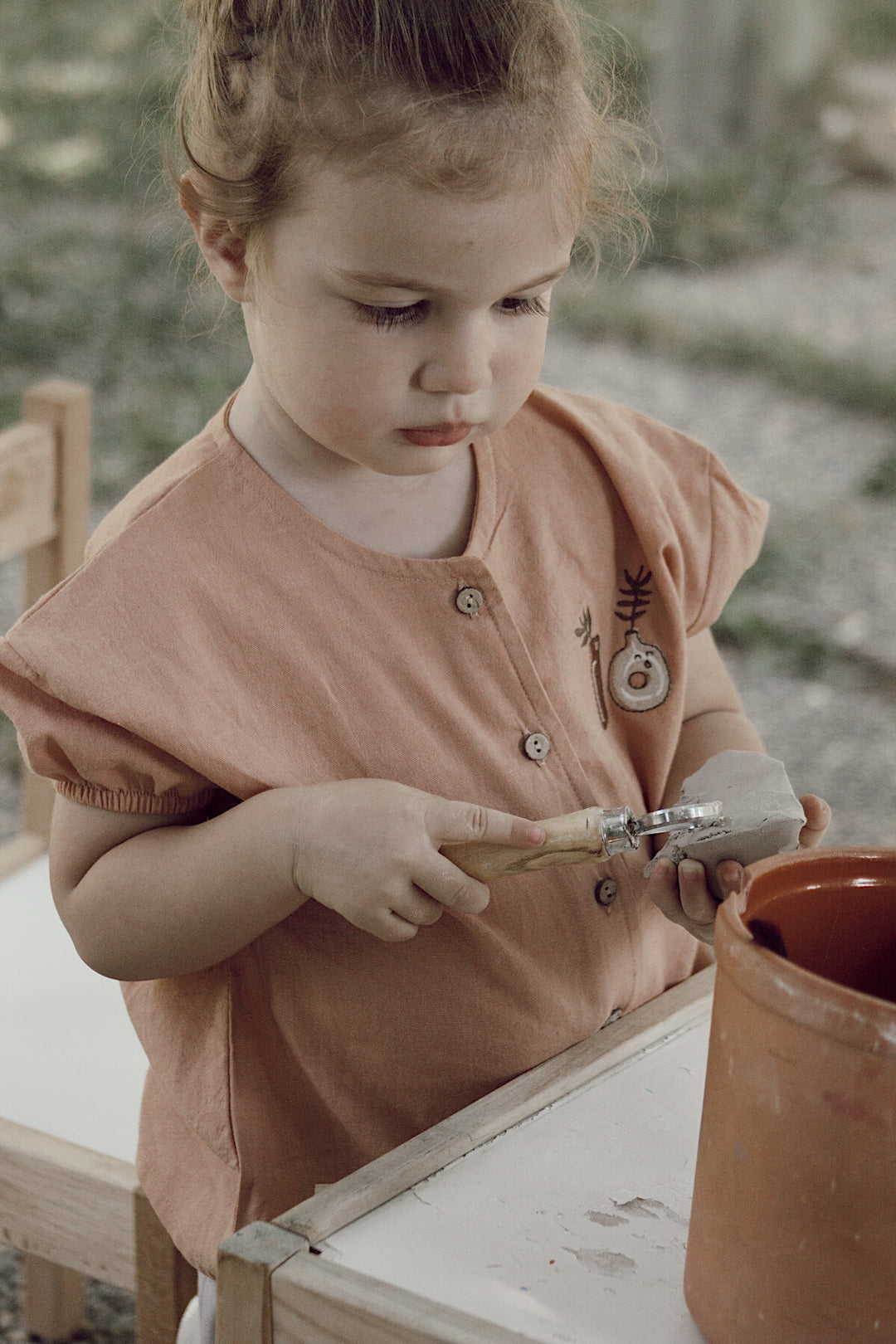 ORGANIC CORK ’TWO PLANT CERAMICS’ SHIRT