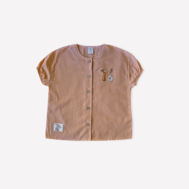 ORGANIC CORK ’TWO PLANT CERAMICS’ SHIRT