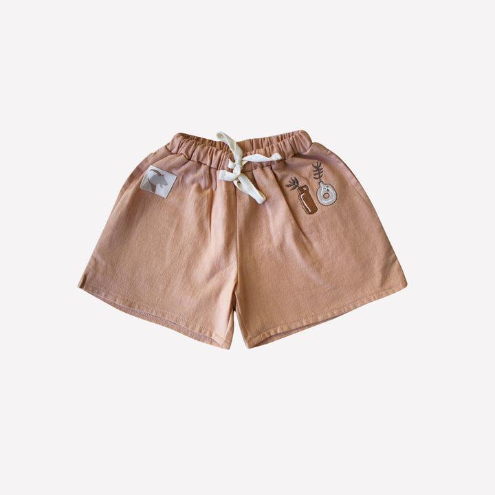 ORGANIC CORK ’TWO PLANT CERAMICS’ WOVEN SHORT