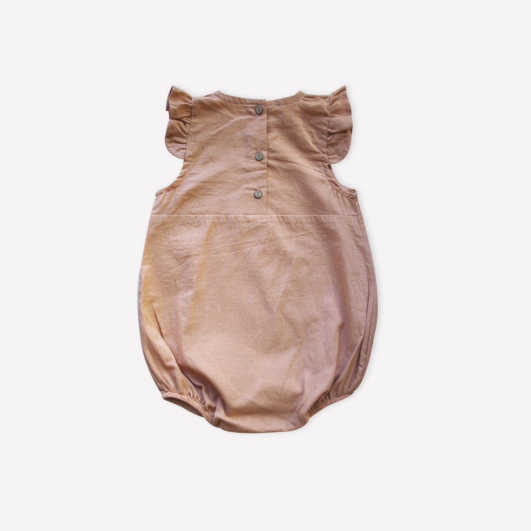 ORGANIC CORK ’GOAT’ WOVEN BUBBLE ONESIE