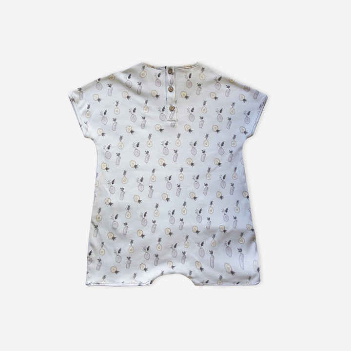 ORGANIC FOGGY DEW ’PLANT CERAMICS’ ROMPER